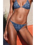Annie marineblauw bikinibroekje met patchwork print