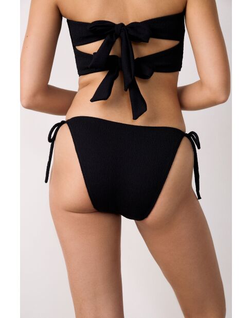 Slip bikini nero luminoso