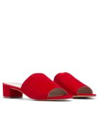 Mules à talon CA-264 rouges