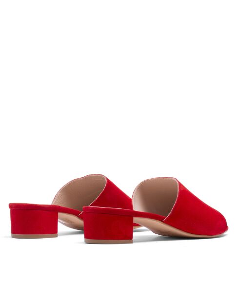 Mules à talon CA-264 rouges