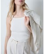 Nieuwe witte tanktop Steffie