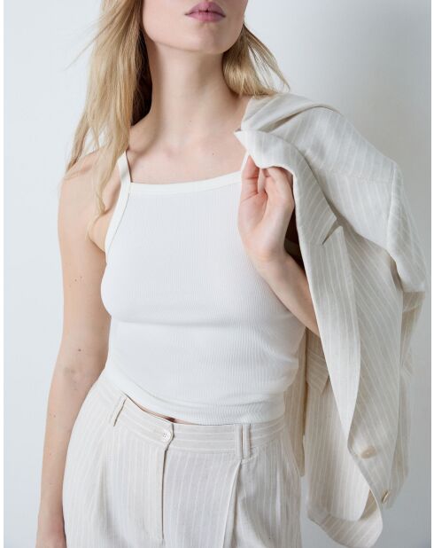 Nieuwe witte tanktop Steffie