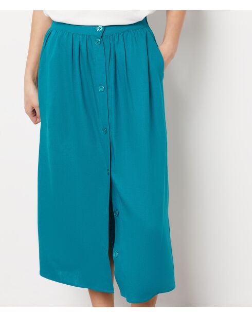 Jupe Vanessa bleu canard