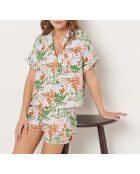 Veelkleurige mosterdkleurige Vaiana shorts