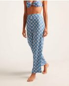 Blauwe Magnolia-broek