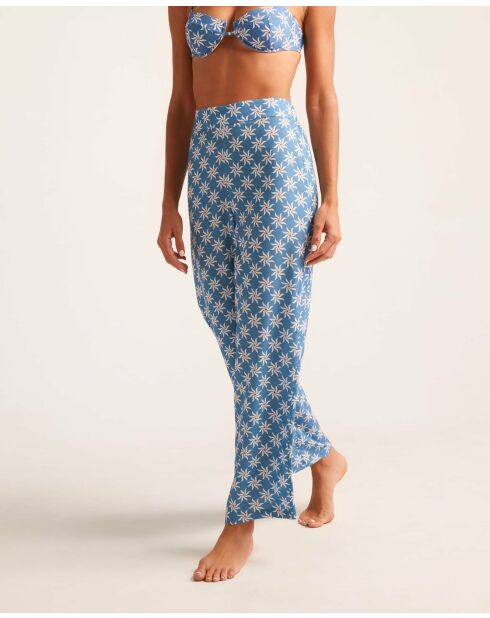 Blauwe Magnolia-broek