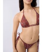 Charliz driehoekige bh zonder beugel en zonder schelp bedrukte baksteenachtergrond