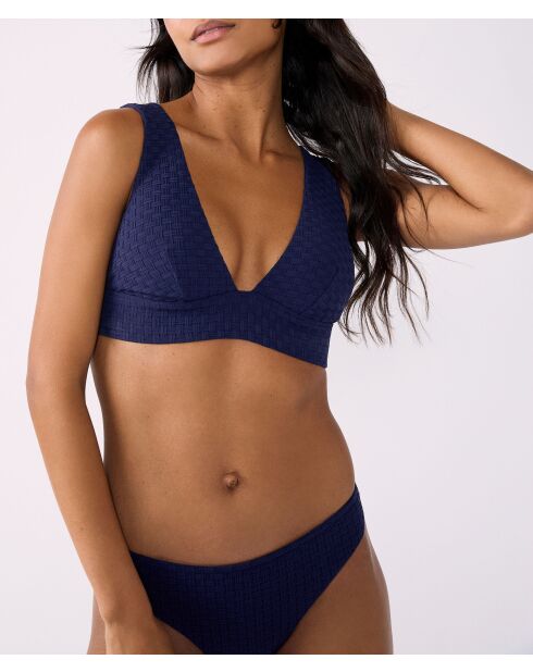 Rodear nachtblauwe triangelbeha zonder beugel en zonder schelp