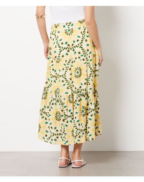 Jupe Valentine imprimé Jaune vif