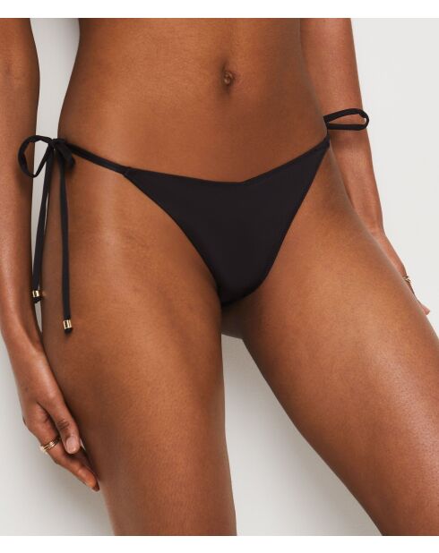 Brasilianische Bikinihose mit Knoten Ficelle Amor schwarz