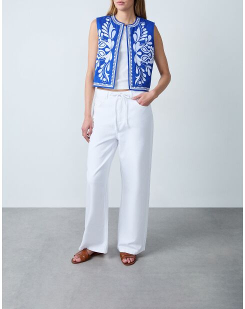 Chaqueta Vinicius brod azul royal