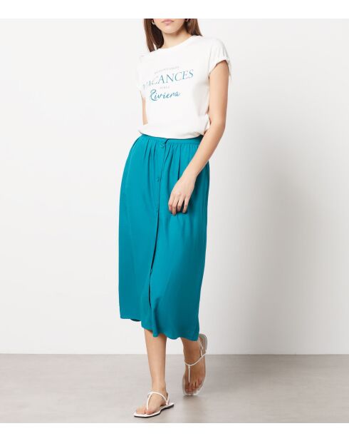 Jupe Vanessa bleu canard