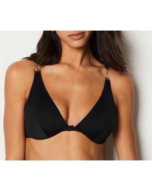 Schwarzer Bügel-BH Horsy