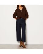 Jersey Franceska marrón con cremallera