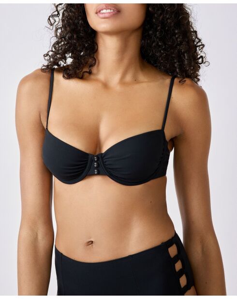 Klassischer BH aus Samt mit Bügel ohne Schale