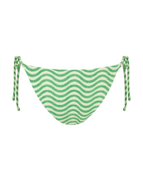 Mutandine con cravatta verde Samba