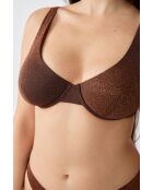 Klassieke bh met beugel en zonder schelp Helio bruin