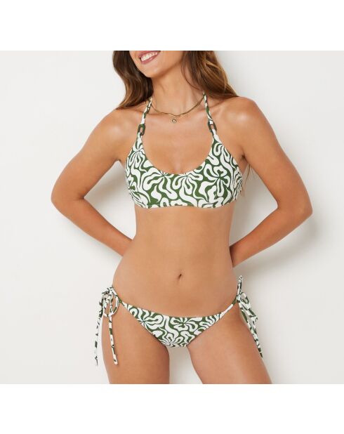 Hawai beha met beugel in wit en groen