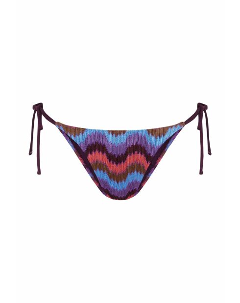 Braguita de bikini clásica Moonlight con lazo multicolor