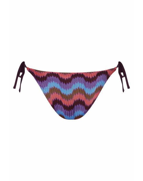 Braguita de bikini clásica Moonlight con lazo multicolor