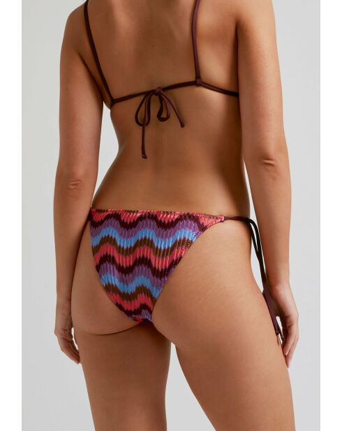 Braguita de bikini clásica Moonlight con lazo multicolor