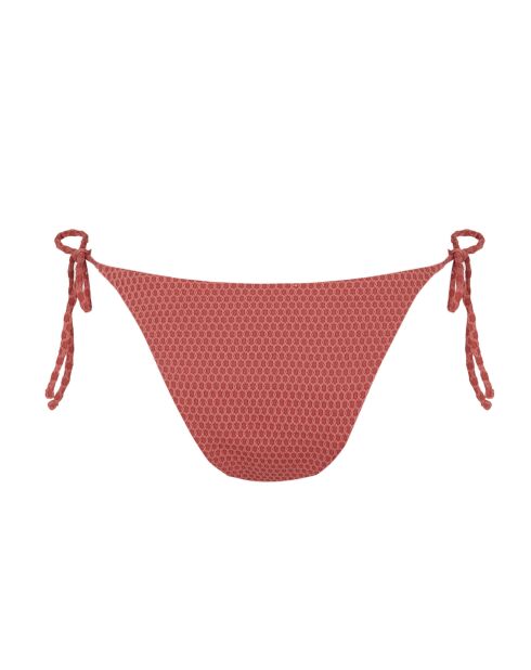 Mutandine con cravatta rosso sabbia