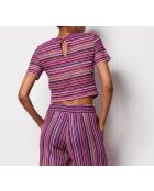 Lilafarbenes T-Shirt Brasilien