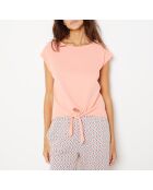 Pfirsichfarbenes T-Shirt Ohani