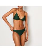 Braguita de bikini estándar color esmeralda con correa