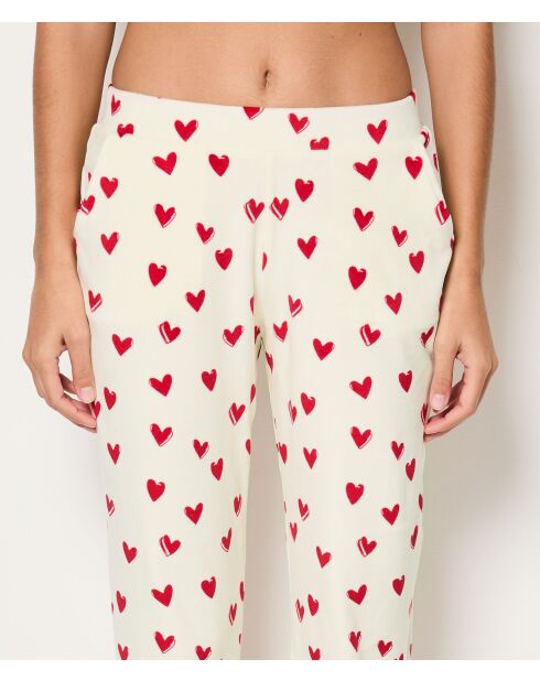 Pyjama deux pièces Gisette rouge