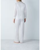Set cadeau - Pyjama deux pièces Sidera blanc