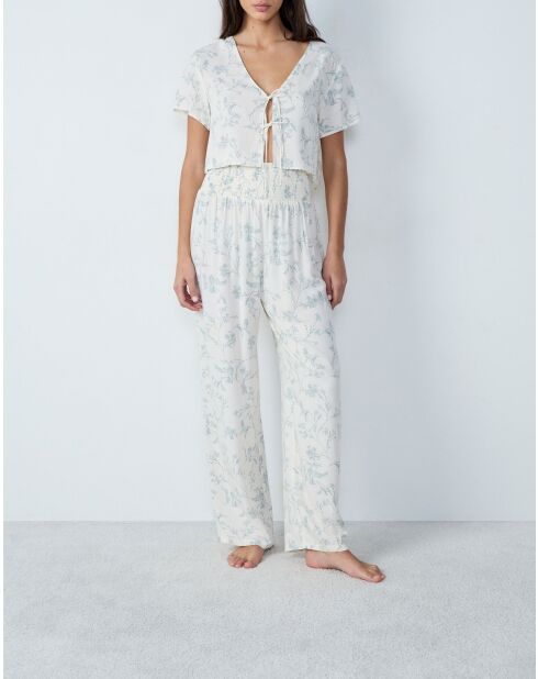 Reese Shirt mit blaugrünem Aufdruck