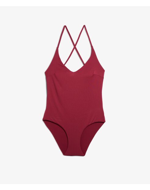 Amanda S24 Einteiliger Badeanzug in Burgunderrot