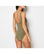 Einteiliger Badeanzug ohne Schale von Onesize by etam khaki oliv