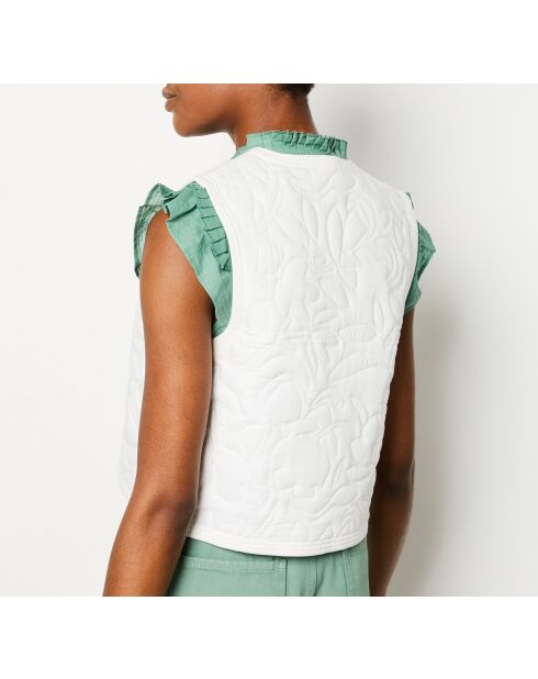 Ecru jasje met geborduurde Charlotte