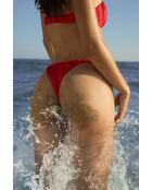 Braguitas de bikini brasileñas rojas High Leg Luarca