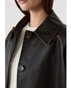 Dunkelbraune Flyn-Jacke