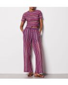 Lilafarbenes T-Shirt Brasilien