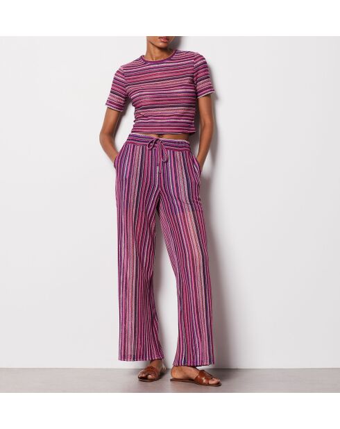 Lilafarbenes T-Shirt Brasilien