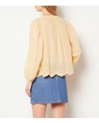 Sonnengelbes besticktes Teenagerhemd