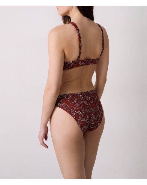 Klassieke bh met beugel en zonder schelp Charliz bedrukte baksteenachtergrond