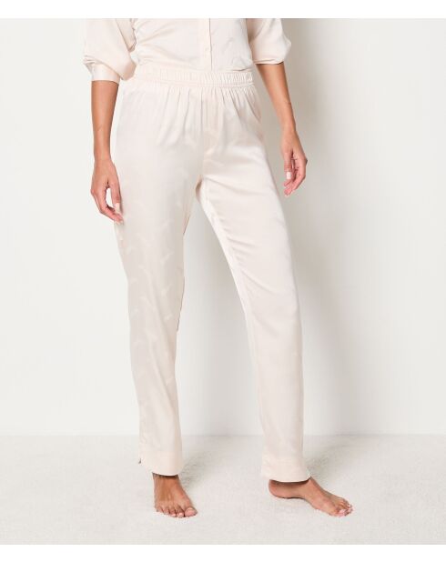 Tiger Jacquard linnen broek