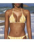 Caletto sonnengelber Triangel-BH ohne Bügel und ohne Schale