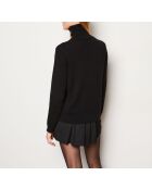 Zwarte gerolde trui van France