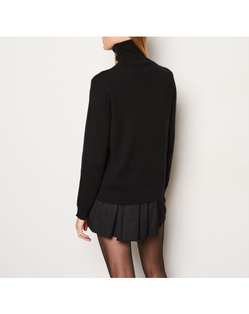 Zwarte gerolde trui van France