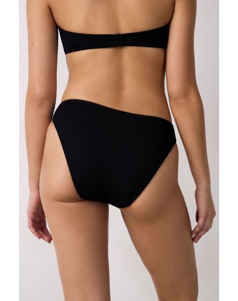 Slip bikini nero luminoso