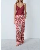 Rode Kali broek met print