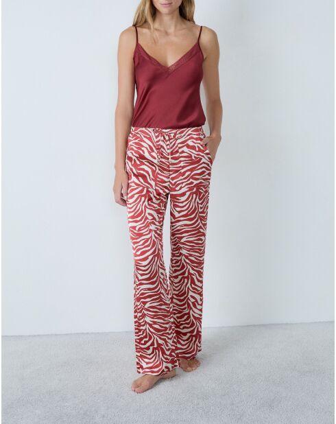 Rode Kali broek met print