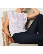 Lila T-shirt met Fidelle