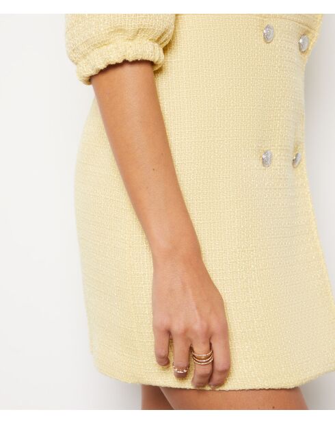 Lichtgele jurk van Sally